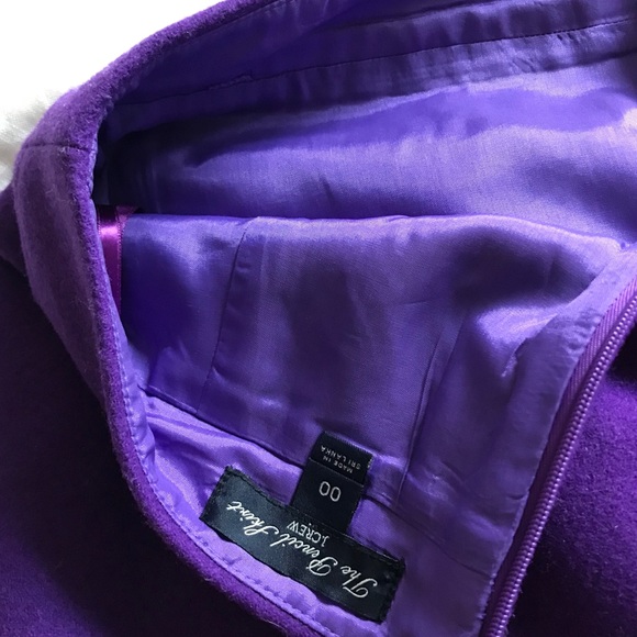 J. Crew Purple Wool Pencil Skirt - Picture 5 of 7